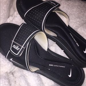 Nike memory foam Velcro slides